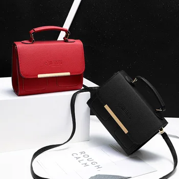 Дамски чанти, Корейски Малки Чанти, дамски чанти, Изкуствена кожа, Чанти и калъфи за мобилни телефони, Леки Луксозни Чанти-незабавни посланици На Едно рамо
