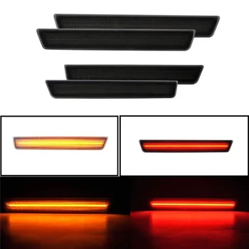 Amber Червен Led Страничната Габаритный Фенер за Dodge Challenger 2015-2021 Дим Лещи LED Комплект Странични Светлини Габаритных