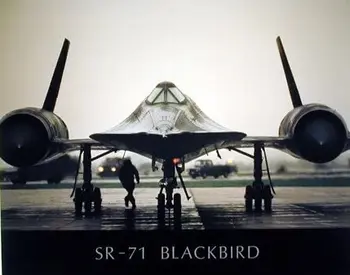 Sr-71 Стенен Декор Blackbird Военен Самолет-Разузнавач Авиационен Художествен Плакат С Принтом