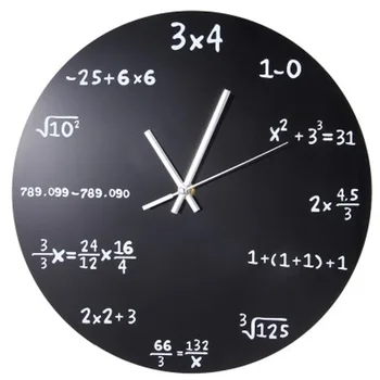 Творчески математически формули Висящи Дървени часовници Постигане на изявени студенти Стенни часовници Украса домашен офис кафенета