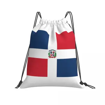 Чанти На съвсем малък, Спортна Чанта, Флаг на Доминиканската Република, Платно, Графичен Раница С Принтом, R333, Пехотен пакет, Забавна Новост