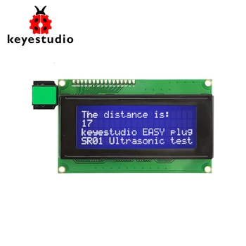 НОВОСТ!Keyestudio EASY plug I2C 2004 LCD Дисплей Модул за Arduino STEAM