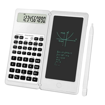 Научен калкулатор 10-цифрен Инженеринг Калкулатор с LCD дисплей с работно таблета за гимназията и колежа