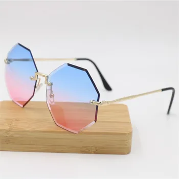 ГОРЕЩИ продажба нередовни слънчеви очила моден бескаркасная довършителни дамски слънчеви очила океана слънчеви очила дамски слънчеви очила