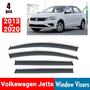 ЗА Volkswagen VW Jetta 2013-2020 Прозорец Очила за Защита От Дъжд на Прозореца Дъждобран Дефлектор Тента Щит Вентилационна Защита Аксесоари