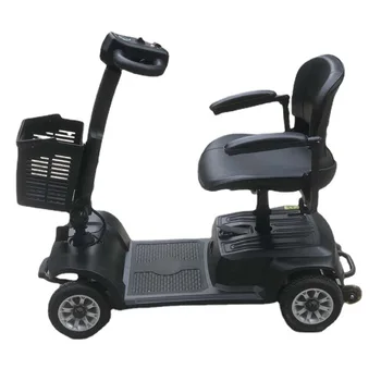 Възрастен Скутер четырехколесный Електрически Домакински Скутер за Инвалиди с Малка акумулаторна Батерия, сгъваема E Скутер