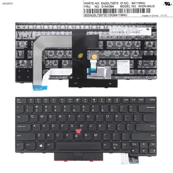 Клавиатура за лаптоп на САЩ за ThinkPad T470 T480 ЧЕРНА РАМКА с ЧЕРНА точка дръжка