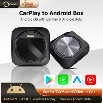 Ownice Android 11 Безжична CarPlay Ai Box Apple Car Play Android Авто Youtube Netfix Огледало За Toyota Fortuner/SW4/Hilux SW4