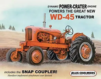 Динамична мощност на Двигател Crater за трактор WD-45 Метални знаци Western tin - МЕСИ-HARRIS55 - Метален знак 8 x 12 см