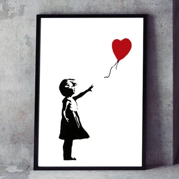 Плакати Banksy и Принт Съвременна Живопис Върху Платно Морден Либерализъм Стенно Изкуство За Скандинавски Спални Хол Домашен интериор, Част 1