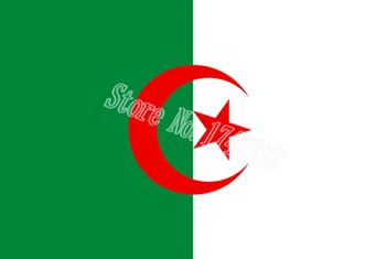 Алжир Африкански Национален Флаг По целия свят и е лидер в продажбите на стоки 3X5 ФУТА 150X90 см Банер, месингови и метални отвори