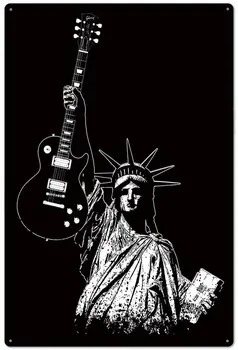 Хумор Ретро Дизайн Статуята на Свободата Тенекеджия Метални Знаци Стенно изкуство|Дебела Tin Печат на Плакат на Стената Украса