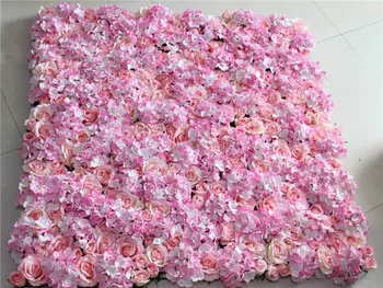 SPR Безплатна Доставка-розово-10 бр./лот, изкуствена коприна, роза, цветя, стена, сватбен фон, косене на трева/стълб, на път, украса на пазара