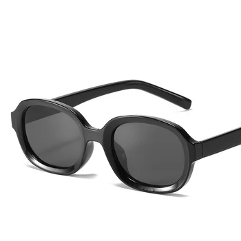 Нова овална рамка ретро слънчеви очила дамски слънчеви очила метална панта тенденции на уличната стрелба шофиране очила модули ежедневни див очила