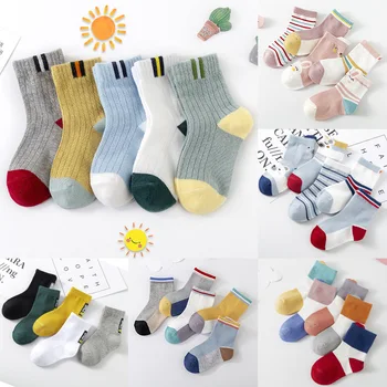 5 двойки/компл., чорапи за деца, изолирана памучни чорапи за новородени с анимационни модел, Чорапи за Момчета и момичета от 0 до 10 години, бебешки дрехи, Аксесоари