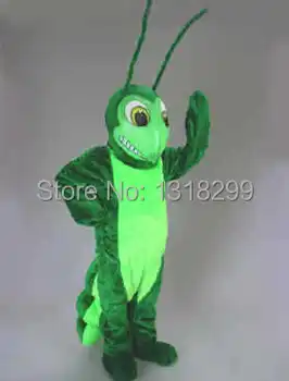 талисман Зелени Насекоми Скакалец талисман костюм на карнавалните костюми, по поръчка на карнавалните костюми, cosplay тема маскотт кралят костюм комплект
