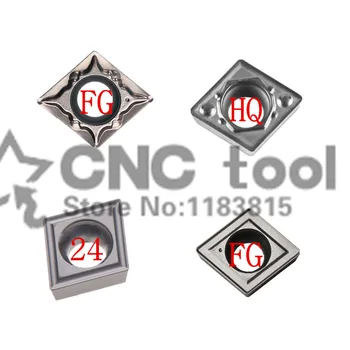 CCMT060204-24 /HQ/FG /MT Металокерамични видий вмъкване на стругове режещи инструменти Вътрешна стругове инструменти CCMT060202 Инструменти за машини с ЦПУ на Острието