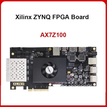 ALINX AX7Z100: XILINX Zynq-7000 SoC XC7Z100 ARM 7100 FPGA такса СОМ PCIE Ускорительная такса SFP 8G eMMC