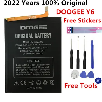 Нова Оригинална Батерия BAT16523200 MTK6750 Подмяна на 3600 mah резервни Части батерия за DOOGEE Y6 Y6C Y6 Пиано Смартфон + Безплатни Инструменти