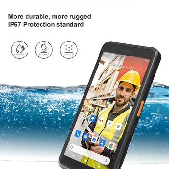 IP67 Здрав PDA Android 10,0 Преносим Терминал 1D 2D Скенер, Четец на баркод 4G WiFi GPS Склад PDA Събиране на Данни за Инвентаризация