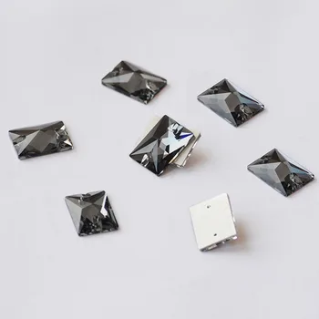 YANRUO Черен Диамант 3250 Правоъгълник 13x18 18x25 мм Sew Кристали с равна задна част на Шевни Кристали, Кристали и Камъни, Мъниста за дрехи