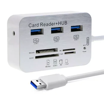 РАЗХОД на USB 3.0/3,1 Хъбове Многофункционално USB 3 порта + четец на карти SD/TF Всичко в едно За MacBook Pro Usb-c Hub 3,0