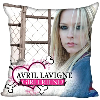 Калъфка за поръчка на Avril Lavigne Квадратна Калъфка с цип 40x40 см 60х60 см (от двете страни) Отпечатайте Вашите снимки покрива възглавница