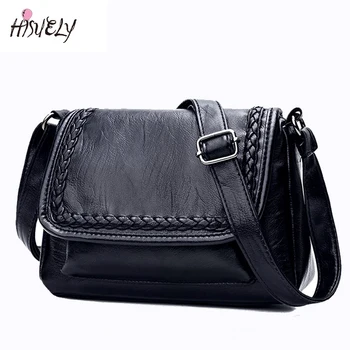 луксозни чанти, Голяма Дамска Чанта от изкуствена Кожа, дамски чанти, чанти-незабавни посланици, Висококачествена Дамска чанта bolsa feminina Q4