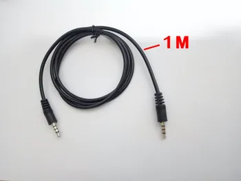 10шт 100 см кабел с 3,5 мм 4 Щифта 1/8 съединители мини съединители 3,5 мм 4 Щифта съединители аудио жак Нова