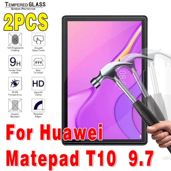2 броя Закалено Стъкло за Huawei MediaPad T10 9,7-Инчов Таблет Защита на Екрана от Надраскване Защитно Фолио за MediaPad T10 9,7 