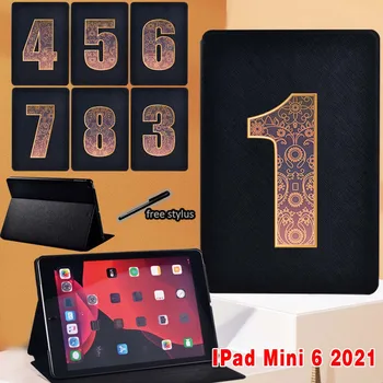 За iPad Mini 6 за Носене 2021 Номер Серия Модел Калъф за iPad Mini, 6-ти Поколение 8,3-инчов Сгъваем Калъф-поставка Калъф
