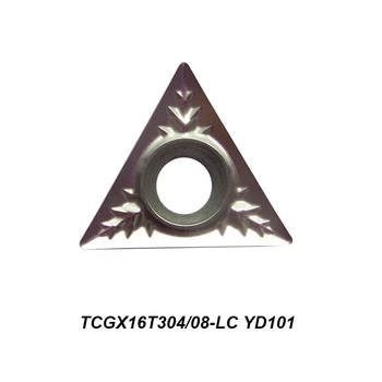 100% Оригинални TCGX 16T304-LC TCGX16T304-LC TCGX16T308-LC YD101 Обработка на алуминий Режещ инструмент на Струг с ЦПУ Твердосплавная поставяне