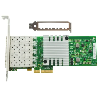 AU42 -гигабитная мрежова карта (NIC) с чип I350AM4 1000 Mbps PCI-Ex4 Четырехпортовый оптичен адаптер SFP I350-4SFP / F4