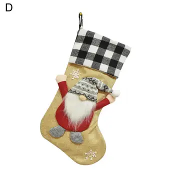 Необичайни Няколко Стилове Голям Капацитет Коледна Висулка Бонбони Подарък Пакети за Партита, Коледни Чорапи, Коледни Чорапи