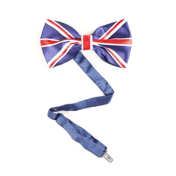 Папийонка Юниън Джак, Флаг на Великобритания, Вратовръзки-пеперуда с Завязками за Мъже, Жени, Деца, Вечерни Украса на 70-годишнината на Кралицата