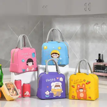 Lunch Bag Waterproof Oxford Cloth Insulated Lunch Container Picnic Чанта Food Containers loncheras para niñas контейнер за хранене